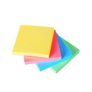 得力便利贴高颜值便签纸学生用便签本便签贴纸备忘记事贴标签贴有粘性非全粘式n次贴彩色韩国ins外卖留言告示