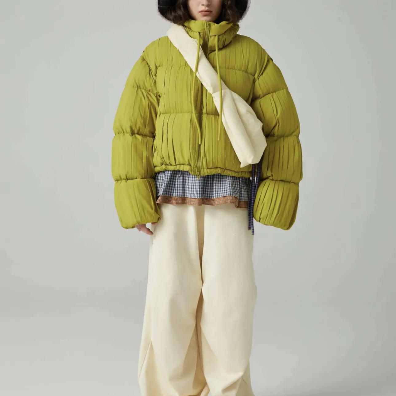 繁花冬上新韩系立领宽松时尚保暖羽绒服外套7102