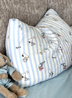 【宅姿势】可爱史努比 A类双层纱全棉双人床品四件套儿童床单YQ