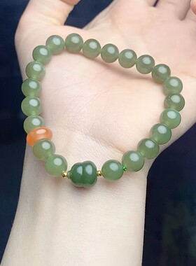 玉阅珠宝和田玉晴水转运珠手串