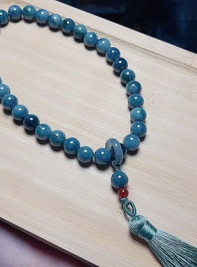 玉阅珠宝天然蓝水翡翠流苏手链