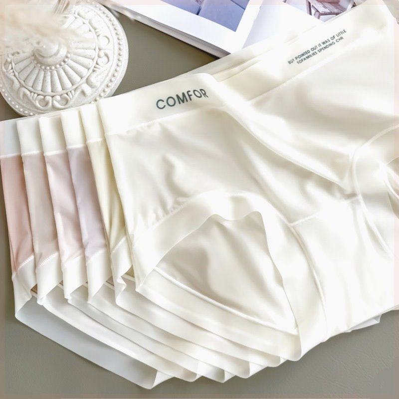 薄款无痕女士内裤桑蚕丝底档冰丝款女闺蜜速干夏季舒适面膜中腰裤,女士内衣/男士内衣/家居服,女三角裤,淘宝优惠券,粉丝福利购,淘宝优惠卷