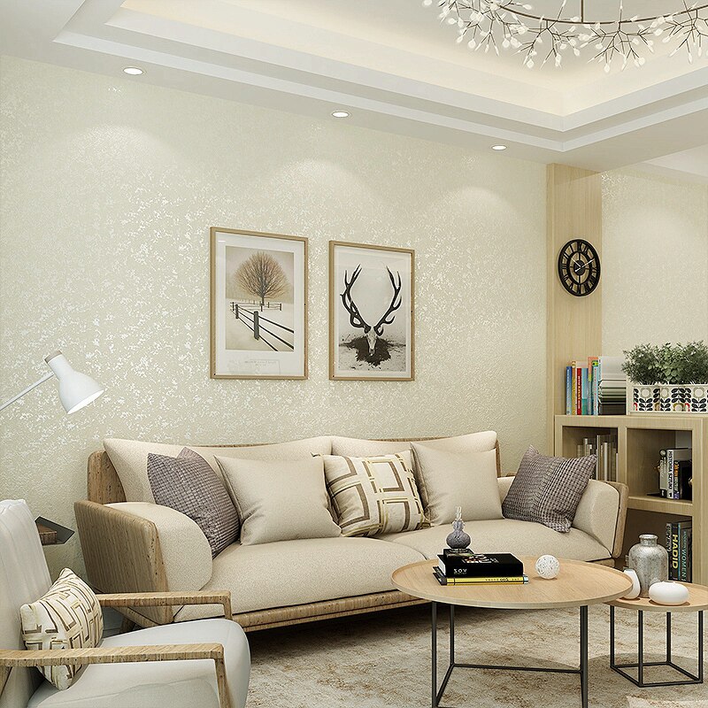 硅藻泥3d纹简约 酒店斑驳 卧室客厅纯色服装店素色墙纸壁纸白色