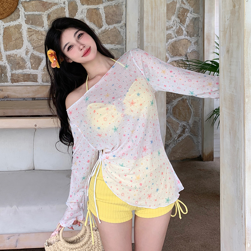 绝美泳衣分体三件套性感辣妹