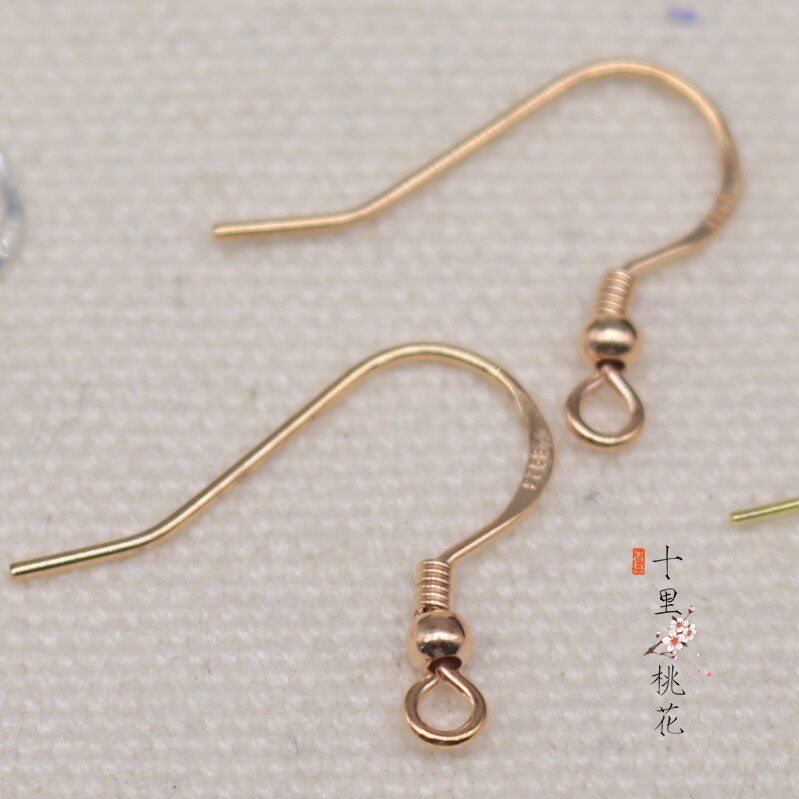 10 마일 크로스 스티치 귀걸이 소재 귀고리 라운드 비즈 귀고리 0.3G 품질 귀걸이 DIY 액세서리