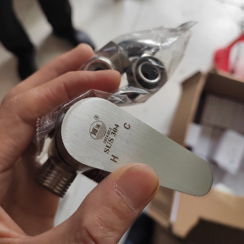 电热水器U型304混水阀家用明装淋浴冷热水龙头开关阀花洒配件大全