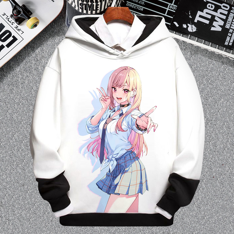 二次元动漫外套宽松连帽卫衣