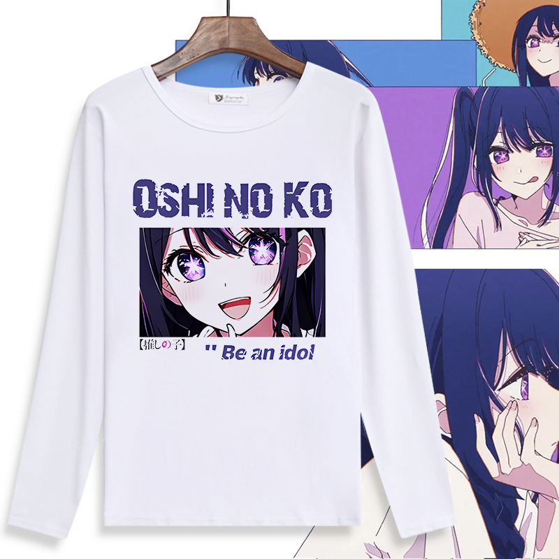 二次元长袖T恤圆领打底衫青少年