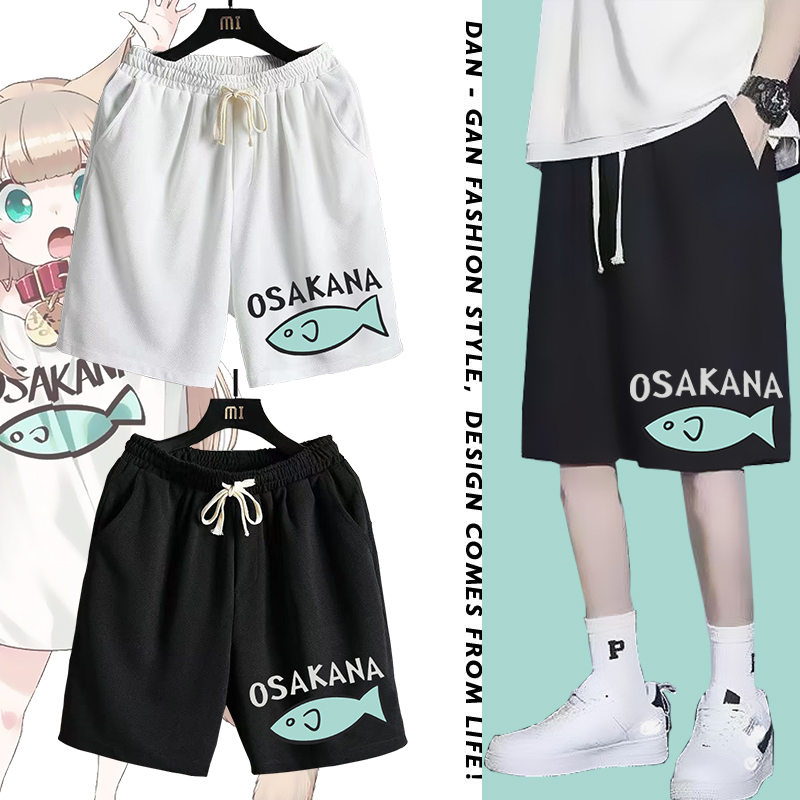 40原猫娘动漫cos卫裤五分裤夏季