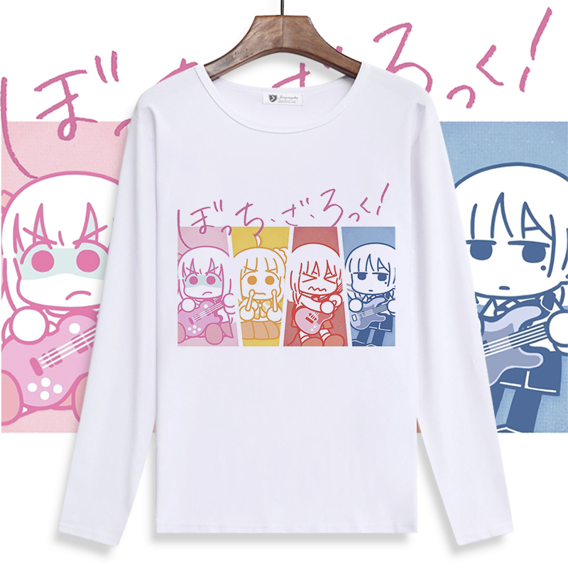 孤独摇滚宽松长袖t恤春秋打底衫