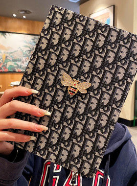 布纹刺绣适用苹果iPad11代2025保护套第10代10.9寸2021新款ipad9/8/7平板10.2/9.7皮套air7软壳ipd5硅胶mini6