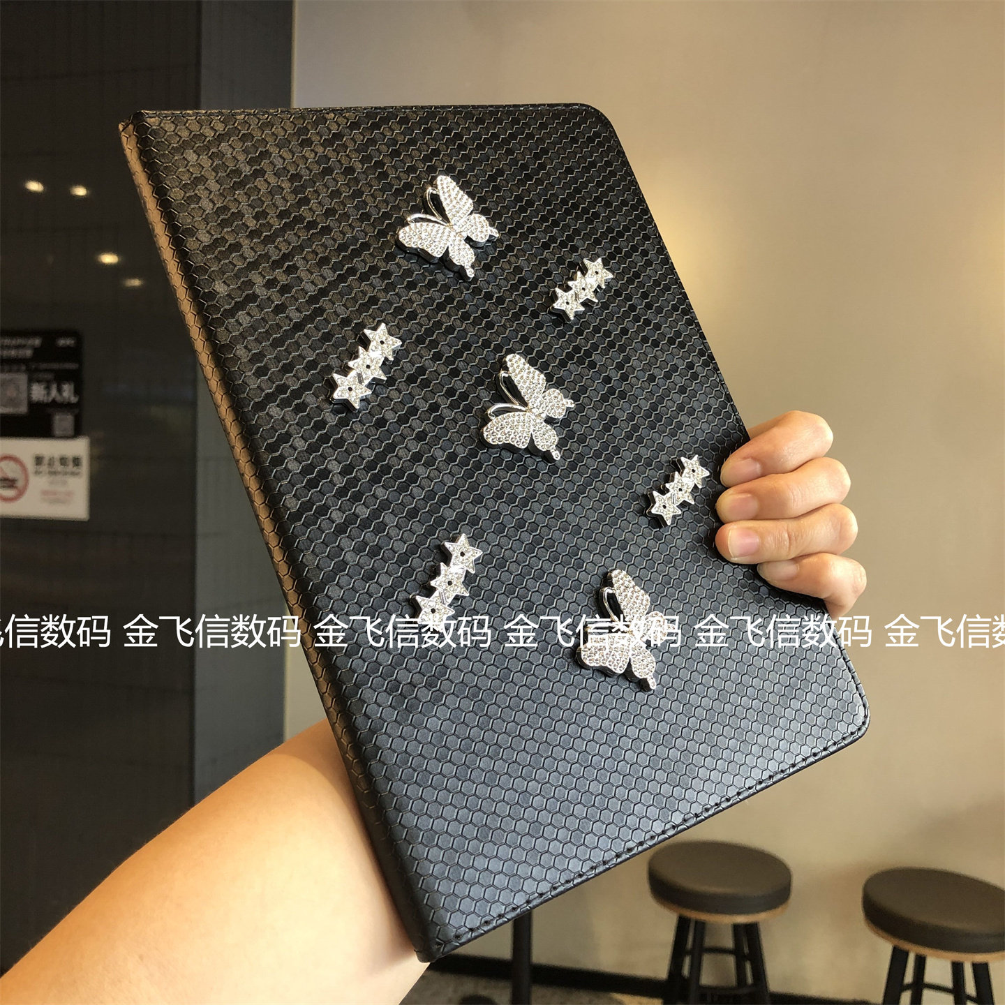 diy流星蝴蝶书本式适用苹果iPad11代a16保护套Air678第10代10.9寸防摔Pro11硅胶10.2寸9.7软壳迷你平板壳12.9