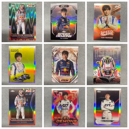 角田裕毅Yuki Tsunoda正版F1方程式赛车topps收藏卡片送男友包邮