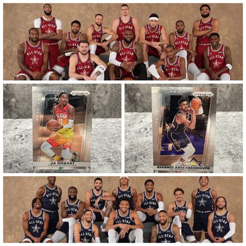 正版NBA球星卡全明星allsrat选图莫兰特欧文约基奇獭兔字母哥包邮