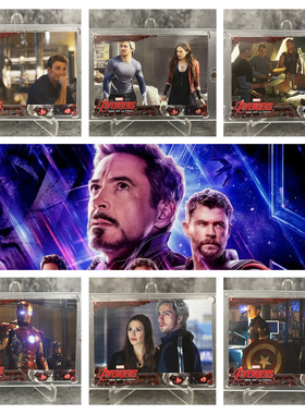 正版复仇者联盟upperdeck多人剧照卡收藏钢铁侠美国队长绯红女巫
