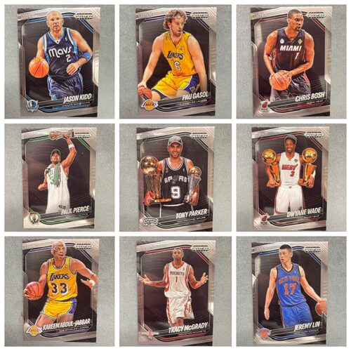NBA名宿专区prizm末年正版球星卡林书豪麦迪贾巴尔加索尔韦德包邮