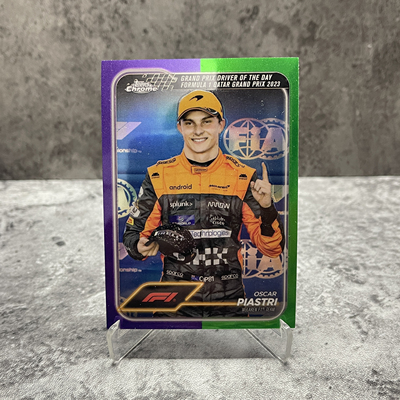 皮亚斯特里PIASTRI F1方程式赛车topps卡片收藏银折迈凯伦包邮