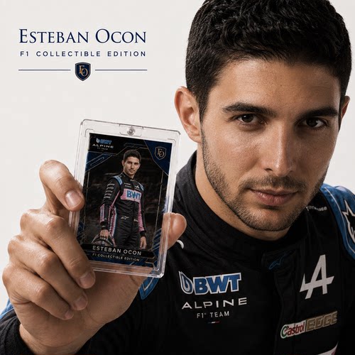 F1方程式赛车ESTEBAN OCON奥康正版topps收藏卡片折射包邮