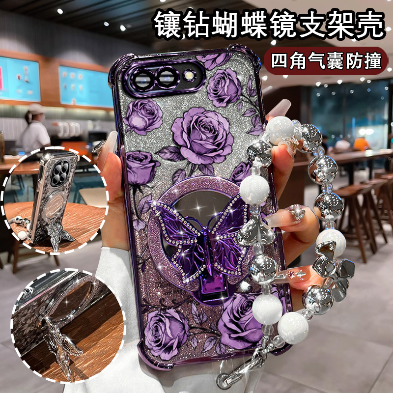 适用oppoA11x手机壳闪粉印花