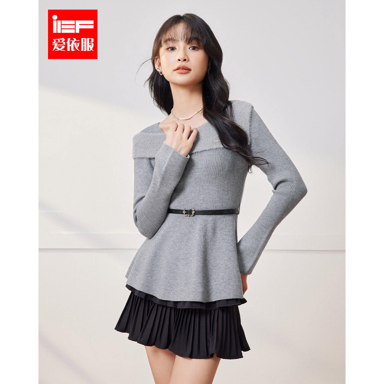 爱依服2024秋季毛针织衫