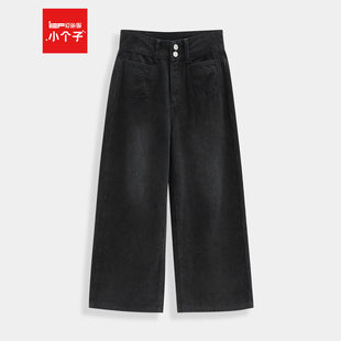 新款 子2025夏季 韩版 简约时尚 IEF 通勤百搭显瘦牛仔阔腿裤 爱依服裤