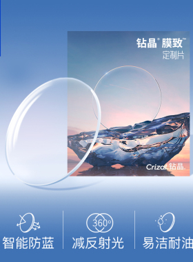 23新品依视路近视镜片防紫外线蓝光减反射易洁非球面膜致1.67R2片