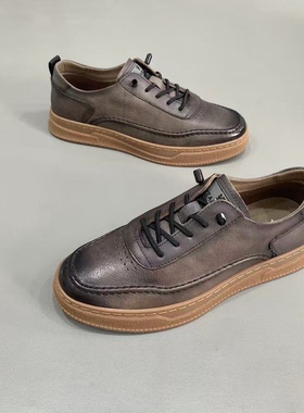 57331品牌清断码男鞋春秋季新款潮高端透气男休闲板鞋皮鞋