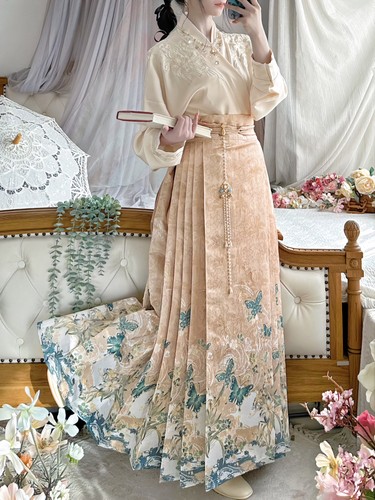 重工刺绣新款马面裙超仙气