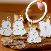 兔年金属高质感钥匙扣U盘耳机壳扣ins新年挂饰品精致可爱防丢挂件