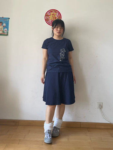 短袖可爱印花纯棉女舒适