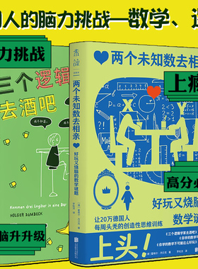 两个未知数去相亲+三个逻辑学家去酒吧：好玩又烧脑的数学谜题（上头！让20万德国人每周头秃的创造性思维训练） 科普数学未读