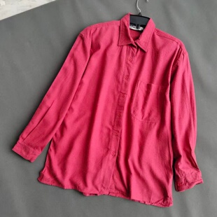 外贸原单春秋季女款长袖衬衫真丝桑蚕丝(油丝)纯色休闲衬衣