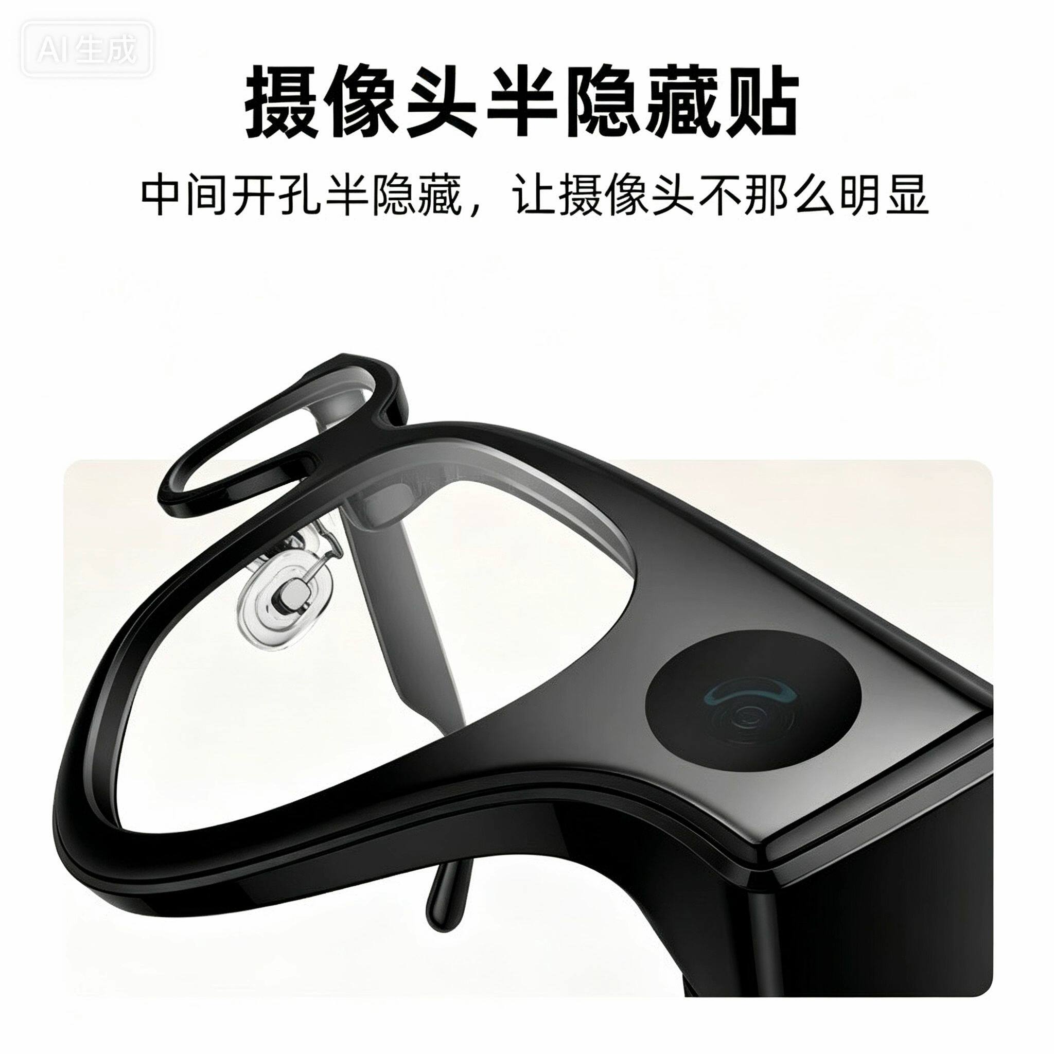 适配乐奇等大多数智能眼镜摄像头贴可拍录(2粒)