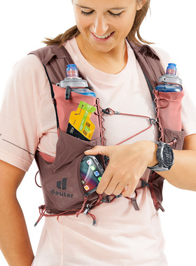 德国Deuter TRAICK高档户外运动跑步马拉松专业背心背包稳定型