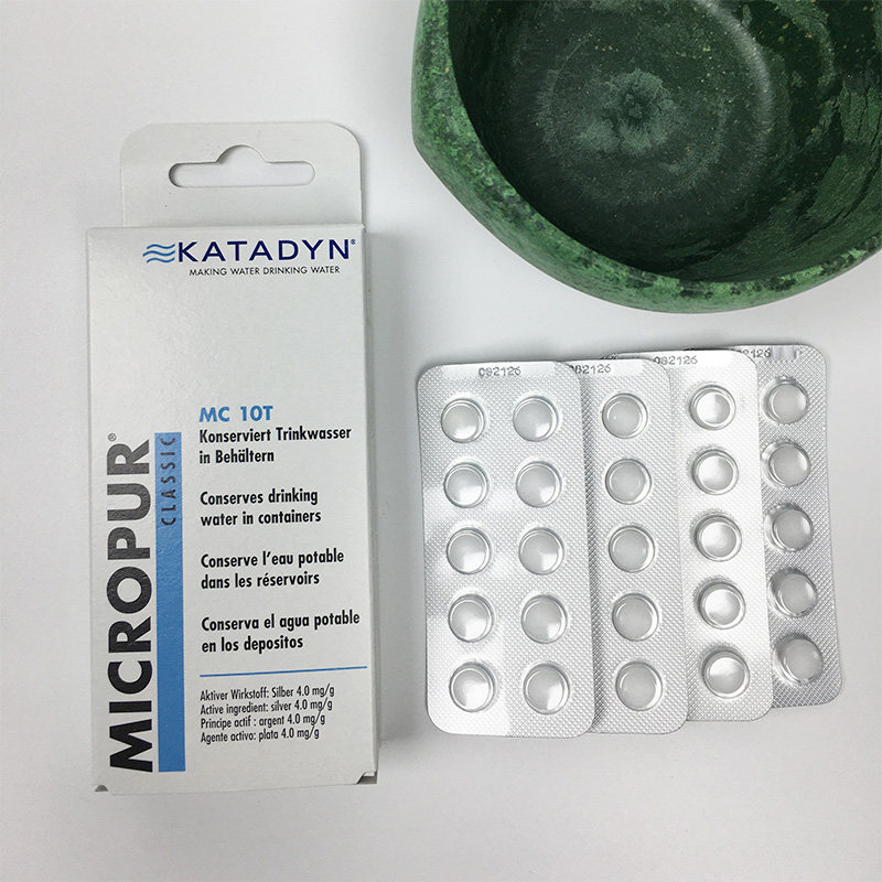 瑞士katadyn康迪高能效安全银离子旅行户外饮用水消毒净水片40粒