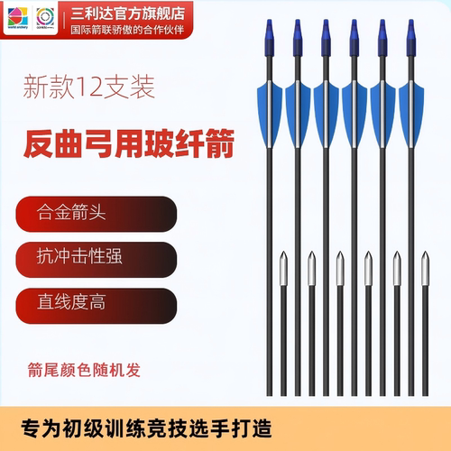 三利达箭支6mm玻纤箭12只装