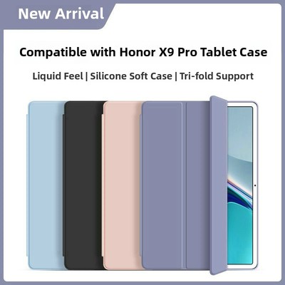 适用荣耀x9pro保护套11.5寸硅胶eln2-w09外壳防摔honor x9平板pro皮套三折华为x9pr0一eln2-w00钢化膜全包