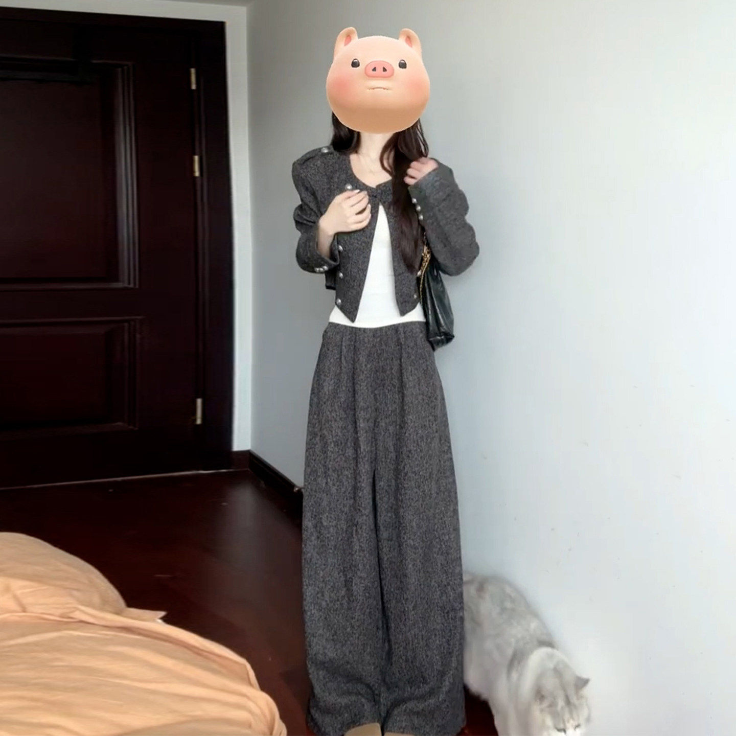 早秋韩系穿搭配休闲运动两件套装2025新款巨好看秋装搭配一整套女