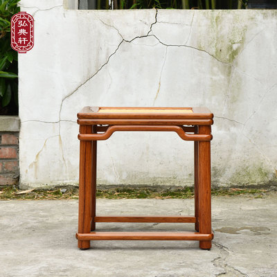 缅甸酸枝无束腰仿竹长方凳