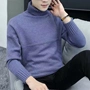 Thương hiệu cao cấp mùa thu đông mới áo len nam áo len nam thương hiệu thủy triều phiên bản Hàn Quốc của bộ áo sơ mi cổ cao áo len - Kéo qua áo ba lỗ nam