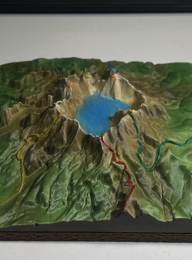 长白山天池地理模型