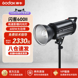 godox神牛闪客600W II二代闪光灯摄影灯QT600III三代高端影棚影楼静物拍摄拍照影室灯高速同步频闪蒙板