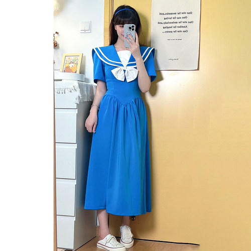 昭和复古少女jk连衣裙