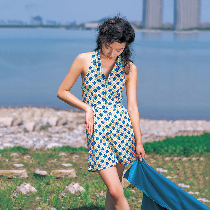 处理/南君原创/度假露背性感显瘦复古港风出游连体裤,女装/女士精品,连衣裙,淘宝优惠券,粉丝福利购,淘宝优惠卷