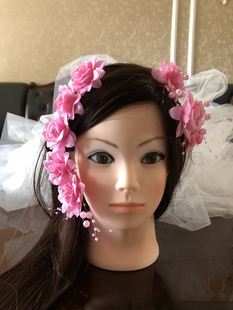 南君原创定制/八九十年代老式新娘珠花绢花头饰插针手作复古头花