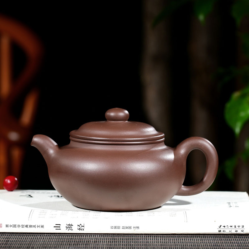 逸人宜兴紫砂壶高端高级工艺师名家张听金全手工制原矿紫泥仿古壶