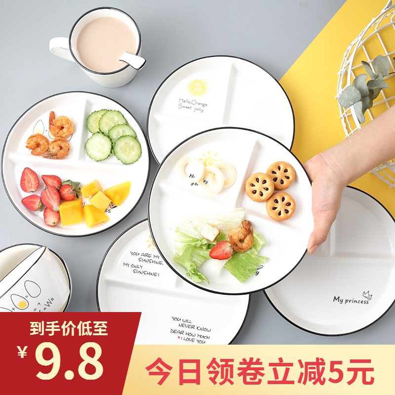 Ceramic creative breakfast for one person