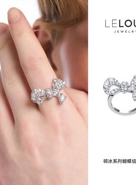 LELOUP女铜镀铂金甜美蝴蝶结
