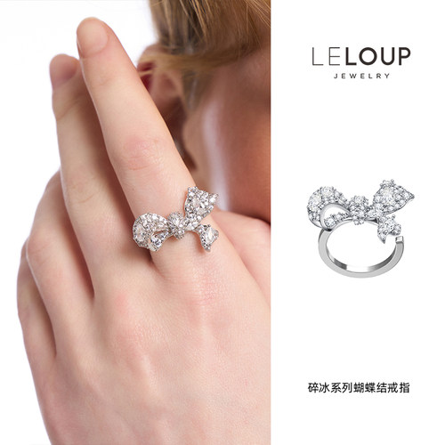 LELOUP女铜镀铂金甜美蝴蝶结