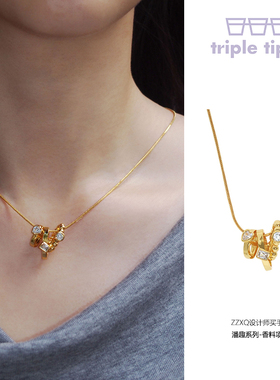 triple tipsy原创设计潘趣系列香料项链女节日微醺氛围百搭欧美